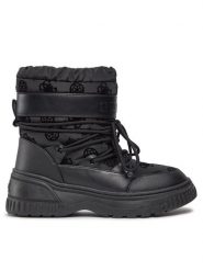 Guess Śniegowce FL8DRA FAL10 Czarny. Czarne śniegowce Guess, z aplikacjami, z materiału, bez zapięcia. Za 749.99 zł.