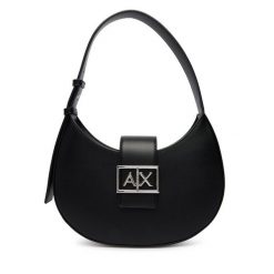 Torebka Armani Exchange. Czarne torebki klasyczne Armani Exchange, bez wzorów, klasyczne, bez dodatków. Za 599.99 zł.