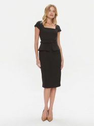 Ted Baker Sukienka koktajlowa Fleuurr 271709 Czarny Slim Fit. Czarne sukienki Ted Baker, bez wzorów, z syntetyku, wizytowe, bez kołnierzyka, bez ramiączek. Za 759.99 zł.