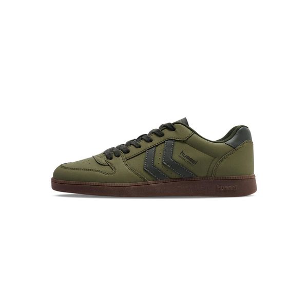 Buty halowe Hummel Perfekt SN. Zielone buty sportowe lifestyle Hummel, bez wzorów, bez zapięcia, do piłki ręcznej. Za 236.50 zł.
