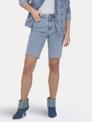 ONLY Szorty jeansowe Emily 15311259 Niebieski Straight Fit. Niebieskie szorty ONLY, bez wzorów, z bawełny. Za 69.99 zł.