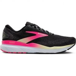 Buty do biegania damskie Brooks Ghost 16 Tumbled. Czarne buty do biegania Brooks, bez wzorów, z materiału, bez zapięcia, do biegania. Za 906.00 zł.