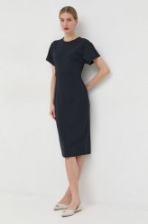 Max Mara Leisure sukienka kolor granatowy mini dopasowana. Niebieskie sukienki Max Mara Leisure, l, bez wzorów, z dzianiny, bez kołnierzyka, bez ramiączek, mini, dopasowane. Za 1,039.90 zł.
