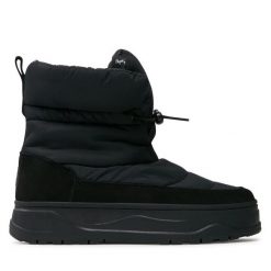 Śniegowce Pepe Jeans. Czarne śniegowce Pepe Jeans, bez wzorów, z jeansu, bez zapięcia. Za 749.99 zł.