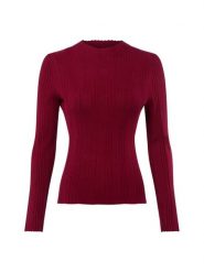 Marie Lund sweter z koronkowej dzianiny Kobiety czerwony, XXL. Czerwone swetry Marie Lund, uniwersalny, bez wzorów, z dzianiny, bez ramiączek. Za 199.95 zł.