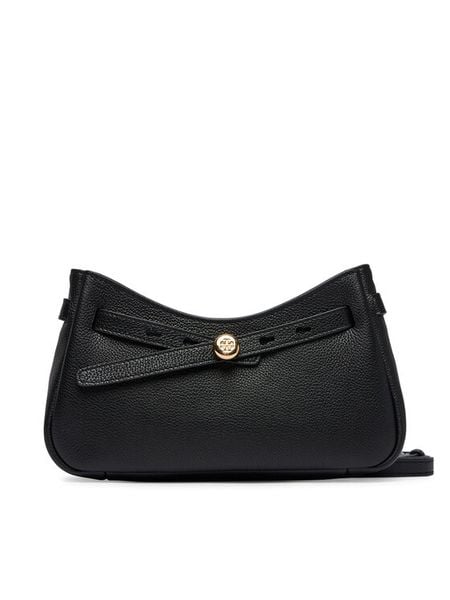Tory Burch Torebka 179955 Czarny. Czarne listonoszki Tory Burch, bez wzorów, ze skóry, bez dodatków. Za 876.99 zł.