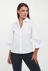 Koszula damska popelinowa Biana JOOP!. Koszule Joop!, l, bez wzorów, bez kołnierzyka, bez ramiączek. Za 629.00 zł.