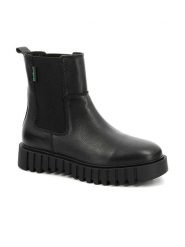 Kickers Skórzane sztyblety "Kick Favorite" w kolorze czarnym rozmiar: 38. Czarne botki Kickers, bez wzorów, sportowe, bez obcasa, bez zapięcia. Za 196.70 zł.
