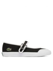 Lacoste Baleriny Mary-J 51SFA0134 Czarny. Czarne baleriny Lacoste, bez wzorów, z materiału, bez obcasa, bez zapięcia. Za 274.99 zł.