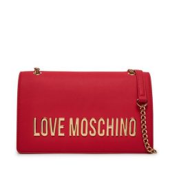 Torebka LOVE MOSCHINO. Czerwone torebki klasyczne Love Moschino, bez wzorów, klasyczne, bez dodatków. Za 959.99 zł.