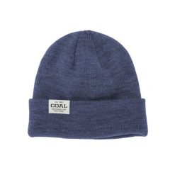 Czapka zimowa COAL UNIFORM LOW heather navy. Niebieskie czapki zimowe COAL, bez wzorów, sportowe. Za 39.00 zł.