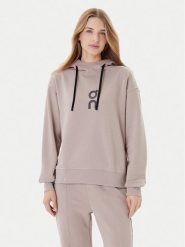 On Bluza Club Hoodie 1WE1004 Beżowy Relaxed Fit. Brązowe bluzy On, l, bez wzorów, z bawełny, bez ramiączek, bez kaptura. Za 499.99 zł.