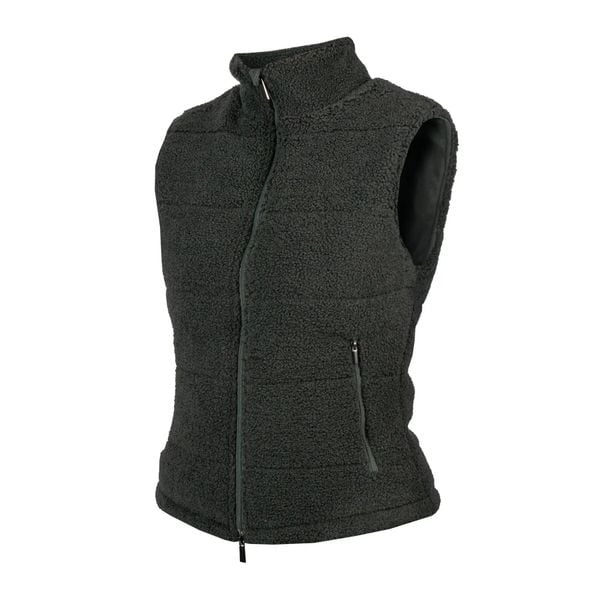 Kurtka puchowa bez rękawów EQPRO Charlotte. Brązowe kurtki Horka, l, bez wzorów, z materiału, eleganckie, bez kaptura. Za 324.50 zł.