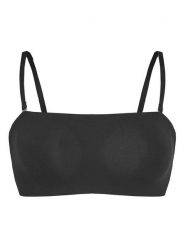 Hunkemöller Biustonosz top Smooth 206769 Czarny. Czarne biustonosze Hunkemöller, xs, bez wzorów, z syntetyku, bez kołnierzyka, bez ramiączek. Za 69.99 zł.