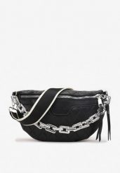 Czarna Nerka Polonia. Czarne nerki i saszetki Renee, bez wzorów, z materiału, eleganckie, bez dodatków. W wyprzedaży za 51.99 zł.