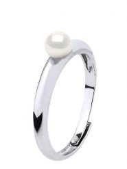 Mitzuko Srebrny pierścionek z perłą rozmiar: onesize. Szare pierścionki Mitzuko, z perłą, srebrne. Za 165.99 zł.