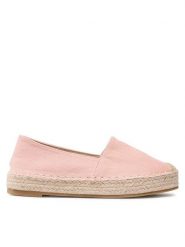 Jenny Fairy Espadryle WSS990-106 Różowy. Czerwone espadryle Jenny Fairy, bez wzorów, z materiału, bez obcasa. Za 99.99 zł.