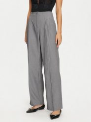 Vero Moda Spodnie materiałowe Vika 10323447 Szary Straight Fit. Szare spodnie materiałowe Vero Moda, bez wzorów, z materiału. Za 119.99 zł.