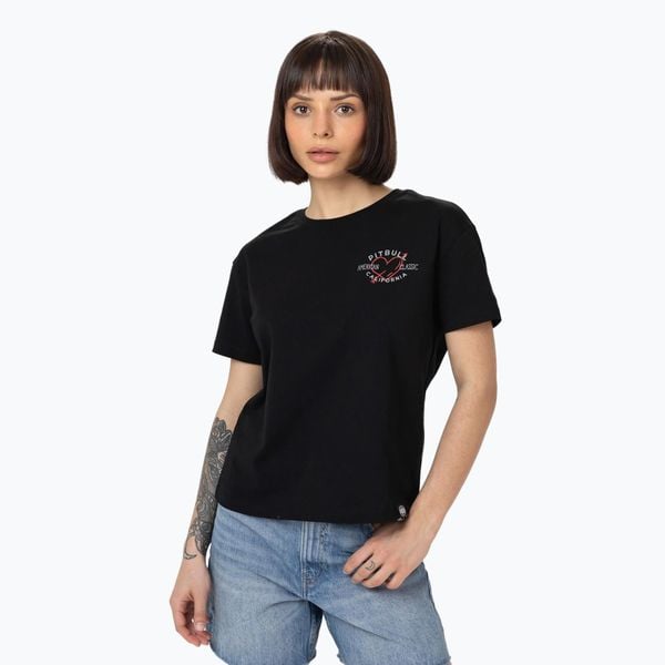 Koszulka damska Pitbull Heart. Czarne t-shirty sportowe PITBULL, xl, bez wzorów, bez ramiączek. Za 69.99 zł.