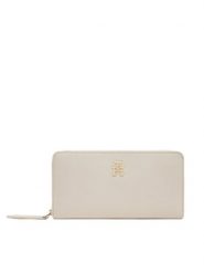 Tommy Hilfiger Duży Portfel Damski Th Logotape Lrg Za AW0AW17266 Écru. Portfele Tommy Hilfiger, bez wzorów, ze skóry. Za 229.99 zł.