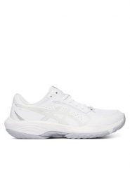 Asics Buty halowe Gel-Task 5 1072A133 Biały. Białe buty treningowe ASICS, bez wzorów, ze skóry, bez zapięcia. Za 369.99 zł.