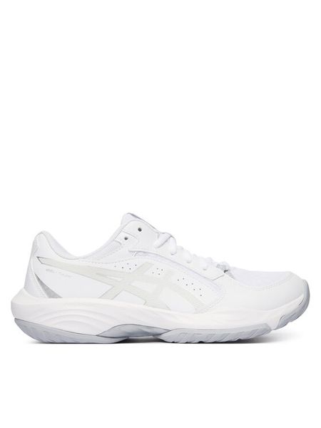 Asics Buty halowe Gel-Task 5 1072A133 Biały. Białe buty treningowe ASICS, bez wzorów, ze skóry, bez zapięcia. Za 332.99 zł.