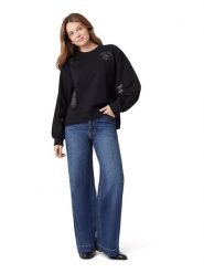 Scotch & Soda Bluza w kolorze czarnym rozmiar: M. Czarne bluzy Scotch & Soda, m, bez wzorów, z bawełny, bez kaptura. Za 187.99 zł.