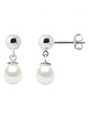 Pearl Addict Srebrne kolczyki-wkrętki z perłami rozmiar: onesize. Białe kolczyki Pearl Addict, z perłą, srebrne. Za 130.99 zł.