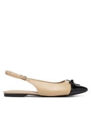 Caprice Baleriny 9-29401-46 Beżowy. Brązowe baleriny Caprice, bez wzorów, ze skóry, bez obcasa, bez zapięcia. Za 234.99 zł.