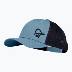 Czapka z daszkiem NORRONA Snap Back Trucker Mesh. Niebieskie czapki z daszkiem NORRONA, bez wzorów, z bawełny, eleganckie. Za 199.99 zł.