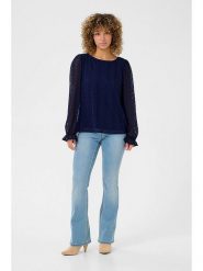 Cream Bluzka "Valerie" w kolorze granatowym rozmiar: 38. Niebieskie bluzki Cream, bez wzorów, z koronki, bez kołnierzyka, bez ramiączek. Za 82.99 zł.