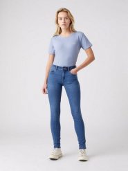Wrangler Dżinsy "Skinny Daydream" - Skinny fit - w kolorze niebieskim rozmiar: W26/L30. Niebieskie jeansy Wrangler, l, z aplikacjami, z bawełny. Za 163.26 zł.