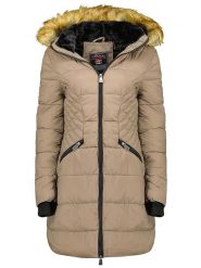 ANAPURNA Parka "Bolmen" w kolorze szarobrązowym rozmiar: S. Brązowe płaszcze ANAPURNA, s, bez wzorów, bez kaptura. Za 193.70 zł.