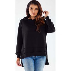 Bluza z Kieszenią Kangurką - Czarna. Czarne bluzy Infinite You, l, bez wzorów, z bawełny, bez ramiączek, bez kaptura. Za 209.90 zł.