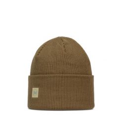 Czapka BUFF CROSSKNIT BEANIE SOLID GINGKO. Brązowe czapki zimowe Buff, bez wzorów, sportowe. W wyprzedaży za 118.93 zł.