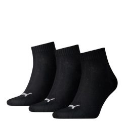 Puma Skarpety Quarter Plain 3-Pack 93858906. Czarne skarpetki Puma, bez wzorów, z bawełny. Za 36.90 zł.