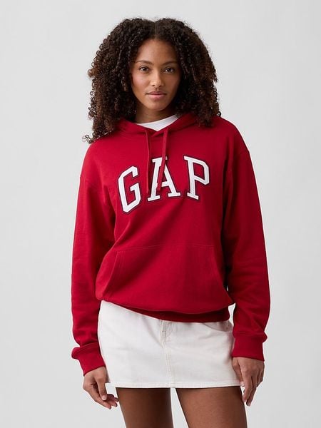 GAP Bluza w kolorze czerwonym rozmiar: XL. Czerwone bluzy GAP, s, bez wzorów, z materiału, z kapturem. Za 120.52 zł.