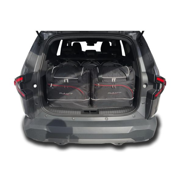 Torby Do Bagażnika Dacia Bigster Mhev 2025+ 5Szt Kjust. Czarne torby podróżne KJUST, bez wzorów. Za 1,515.00 zł.