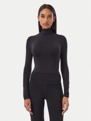Guess Body V6BP04 K6317 Czarny Slim Fit. Czarne body i gorsety Guess, z aplikacjami, z syntetyku, bez ramiączek. Za 264.99 zł.