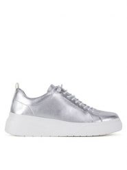 Rieker Revolution Lifestyle Półbuty W2301-90 Srebrny. Szare półbuty wsuwane Rieker Revolution Lifestyle, bez wzorów, ze skóry, bez obcasa, na płaskiej podeszwie. Za 379.99 zł.