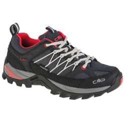 Buty CMP Rigel Low Wmn 3Q54456-76UC niebieskie. Niebieskie buty trekkingowe bez wzorów, z materiału, przed kostkę, bez zapięcia. Za 554.27 zł.