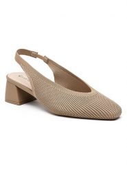 Foreverfolie Czółenka w kolorze khaki rozmiar: 36. Brązowe czółenka Foreverfolie, bez wzorów, klasyczne, bez obcasa, bez zapięcia. Za 113.90 zł.
