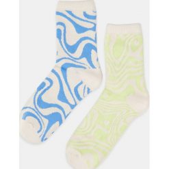 Skarpetki bawełniane 2 pack - Wielobarwny. Skarpetki Sinsay, bez wzorów, z bawełny. W wyprzedaży za 8.99 zł.