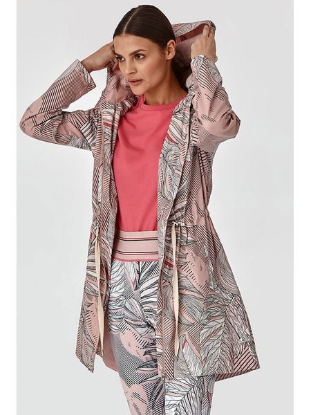 TATUUM Płaszcz przejściowy w kolorze jasnoróżowo-szarym rozmiar: 40. Różowe płaszcze Tatuum, bez wzorów, z bawełny, bez kaptura. Za 280.44 zł.