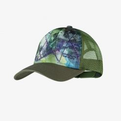 Czapka z daszkiem Unisex Buff Trucker Cap. Niebieskie czapki z daszkiem Buff, na lato, bez wzorów, z materiału, sportowe. Za 109.99 zł.