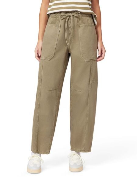 Scotch & Soda Spodnie w kolorze oliwkowym rozmiar: W30. Zielone spodnie materiałowe Scotch & Soda, bez wzorów, z materiału, z podwyższonym stanem. Za 231.68 zł.