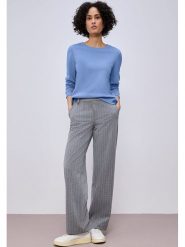 Street One Bluza w kolorze błękitnym rozmiar: 38. Niebieskie bluzy Street One, bez wzorów, street, bez ramiączek, bez kaptura. Za 132.36 zł.