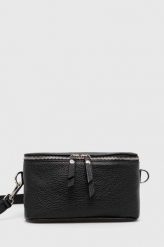 Answear Lab nerka skórzana kolor czarny. Czarne nerki i saszetki Answear Lab, bez wzorów, bez dodatków. Za 189.99 zł.