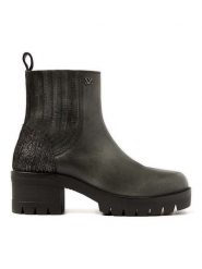 Lazamani Skórzane sztyblety w kolorze antracytowym rozmiar: 38. Czarne botki Lazamani, bez wzorów, sportowe, bez obcasa, bez zapięcia. Za 290.82 zł.