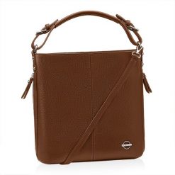 Shopperka skórzana BETLEWSKI TWB-DOL-49 CAMEL. Brązowe torebki klasyczne bez wzorów, ze skóry, bez dodatków. Za 379.99 zł.